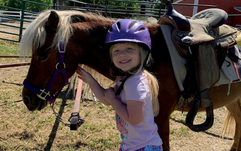 HVCR Preschool Carousel Images - Girl Ready to Ride