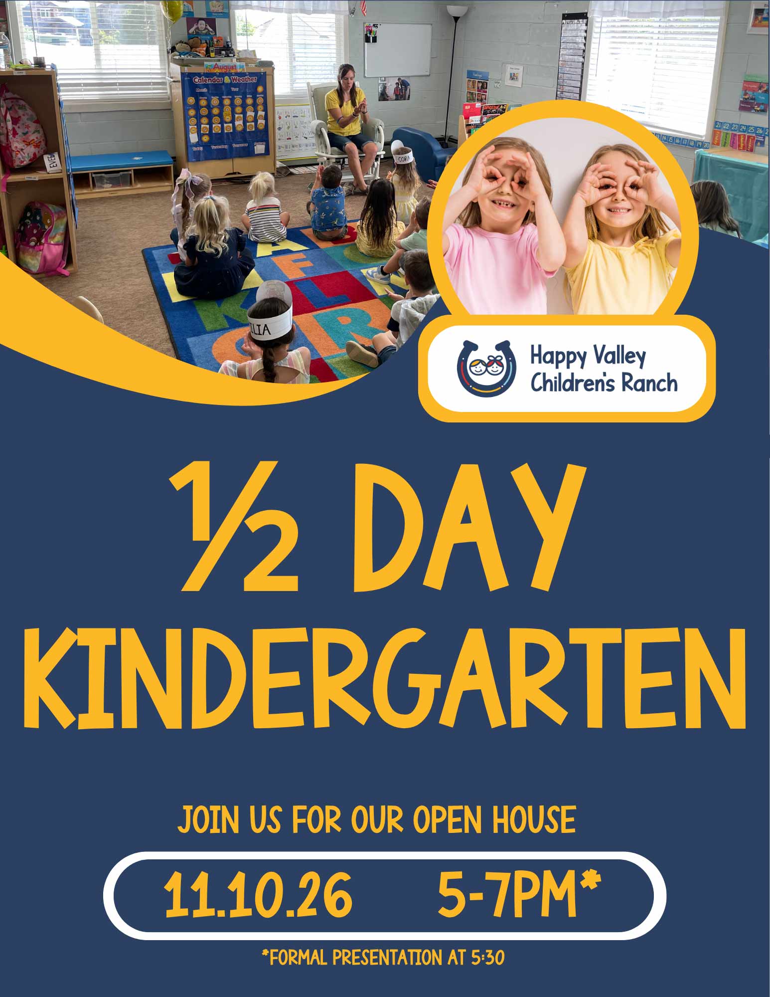 Half-Day Kindergarten Flyer